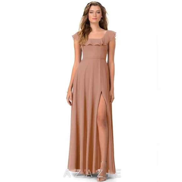 sachin and babi light blue dress Azazie Bridesmaid Dress Try-On Guide